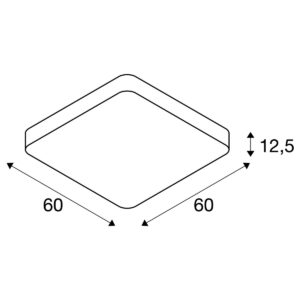 Плафониера LED SLV MEDO 60, 39W, 3000K, бяла - Image 4