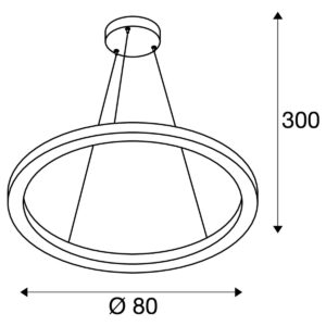Пендел SLV ONE 80 DALI LED 32W черен - Image 2