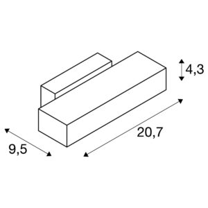 Аплик SLV ANDREAS QT-DE12 80W R7S Бял за интериор - Image 3