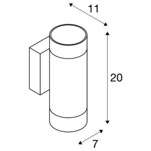 Аплик SLV ASTINA UP/DOWN 2x10W, GU10, бял - Image 3