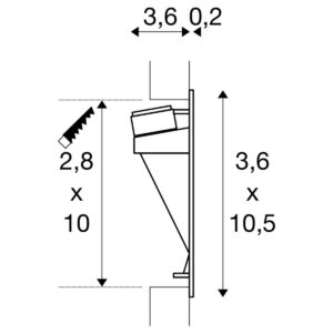 Аплик SLV NOTAPO LED 2.2W 3000K бял IP20 - Снимка 3