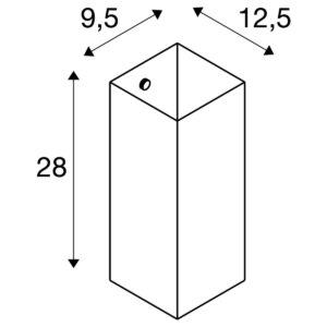Аплик SLV QUADRASS, E27, 1x40W, IP20 - Снимка 4