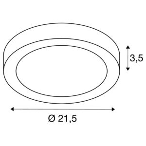 Плафон SLV SENSER 24 CW LED 15W 4000K бял - Image 3