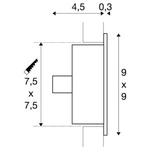Луна за вграждане SLV FLAT FRAME BASIC G4 20W бяла - Image 3