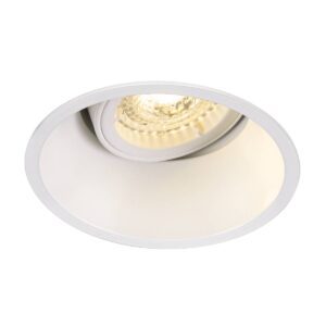 Луна за вграждане SLV HORN-T GU10 50W бял IP20 - Снимка 1