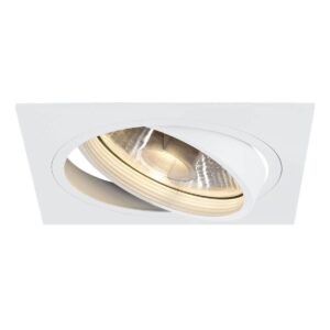 Луна SLV NEW TRIA I ES111, 75W, GU10, бяла, квадратна