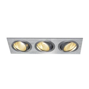 Луна за вграждане SLV NEW TRIA 3x6W 2700K алуминий