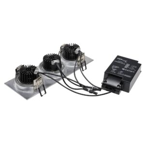 Луна за вграждане SLV NEW TRIA 3x6W 2700K алуминий - Image 2