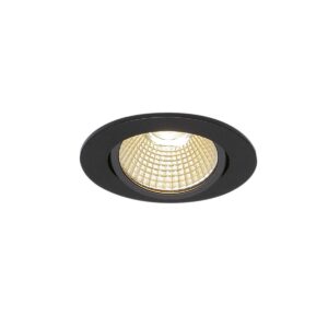 Луна SLV NEW TRIA 68, LED, 9W, 3000K, черна, кръгла