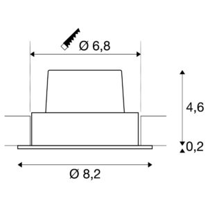Луна SLV NEW TRIA 68, LED, 9W, 3000K, черна, кръгла - Image 4