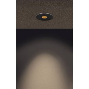 Луна SLV H-LIGHT ROUND HOLE 12W LED 2700K черна - Снимка 3