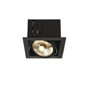 Луна за вграждане 75W GU10 SLV KADUX 1 черен мат