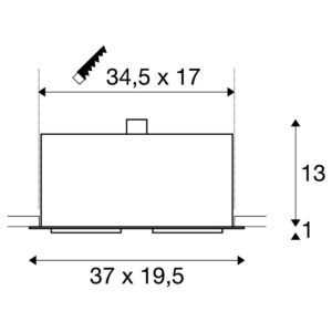 Луна SLV KADUX 2 ES111, 7.5W, GU10, черен мат - Снимка 3