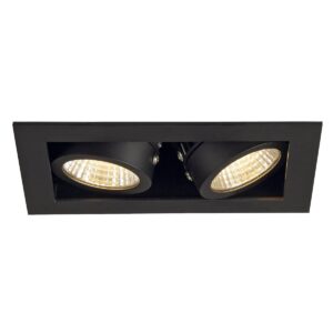 Луна за вграждане SLV KADUX LED, 2x9W, 3000K, черен мат - Image 2