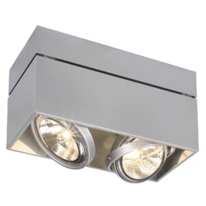 Плафон SLV KARDAMOD DOUBLE QRB111 2x7.5W G53 сребро