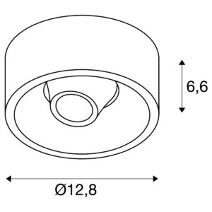 Плафон LED SLV Comfort Control 7.8W 3000K бял - Image 3