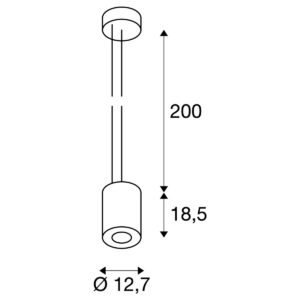 Пендел SLV SUPROS PD LED 36W 3000K черен - Image 3