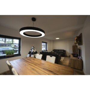 Пендел LED SLV MEDO RING PRO 90, 56W, 3000K, черен - Image 2