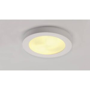 Плафон SLV GL 105, 2x25W, E27, бял гипс, кръгъл