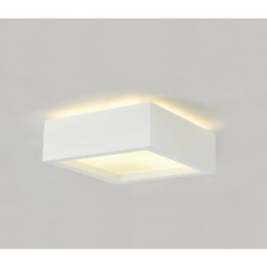 Плафон SLV DECKENLEUCHTE GL 104, 2x25W, E27, бял гипс