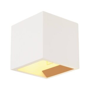 Аплик SLV PLASTRA CUBE, G9, 42W, бял, квадрат