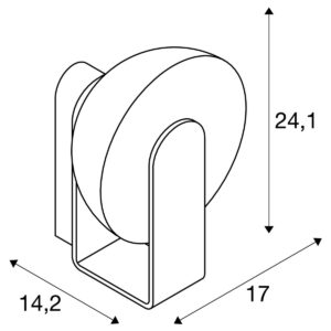 Аплик SLV BRENDA LED 12W 3000K IP20 бял/сребро - Image 3