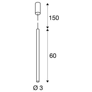 Пендел SLV HELIA 30, 7.5W, топла светлина 3000K, черен - Image 2