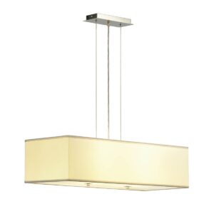 Пендел SLV LASSON PD-1, 60W, E27, бял текстил