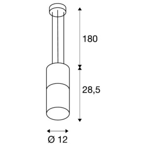 Пендел SLV LISENNE, E27, 23W, сиво и опушено стъкло - Image 3