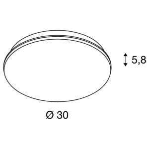 Аплик SLV SIMA LED 27W 3000K сензор IP44 - Image 3
