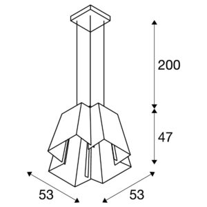 Пендел SLV SOBERBIA 60, 26W, 2700K, бял, LED - Image 4