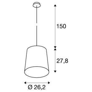 Пендел SLV TINTO зелен E27 60W - Image 2