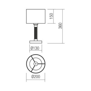 Настолна лампа Smarter ASTRID E27 42W хром и стъкло - Image 2