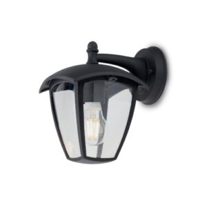 Аплик Smarter 9155 Edmond, E27, 28W, черен/прозрачен - Снимка 1