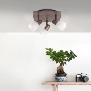 Плафон Brilliant MILOS 3x40W E14 старо мед - Image 3