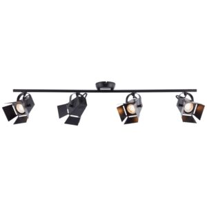Спот лампа Brilliant Movie LED 4x5W GU10 3000K, черна - Снимка 1