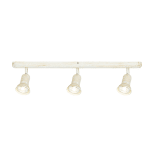 Спот ACA LIGHTING SU283EPAW, 3x50W, антично бял, метал