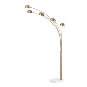 Лампион ACA Lighting 5x60W E14 месинг и мрамор