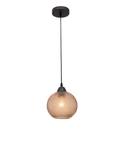 OCHRA GLASS & BLACK METAL LED E27 1X12W IP20