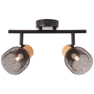 Плафон Brilliant Flaka, 2x6W, G9, черен мат