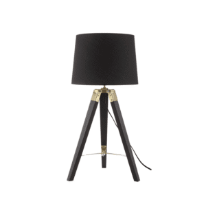 Настолна лампа с дърво и метал ACA LIGHTING MOUSSE E27 - Снимка 1