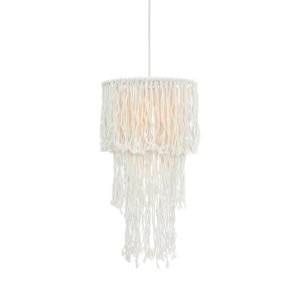 Пендел ACA Lighting Thassos E27 20W бял метал