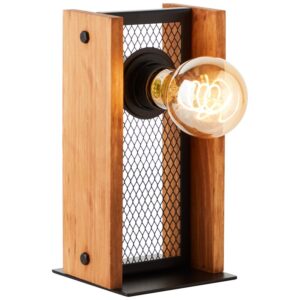 Настолна лампа Brilliant CALANDRA E27 42W черно/дърво - Image 2