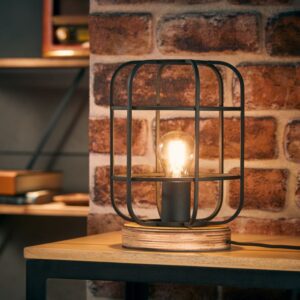Настолна лампа Brilliant GWEN, 1x40W, E27, антично дърво - Image 2