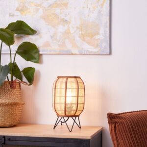 Настолна лампа Brilliant TANAH 42W E27 черна/естествена - Image 3