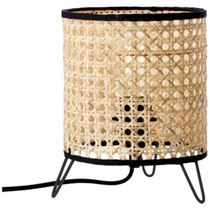 Настолна лампа Brilliant Wiley, 60W, E27, ратан - Снимка 1