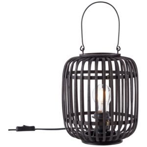 Настолна лампа Brilliant Woodrow, 60W, E27, черен/дърво - Снимка 2