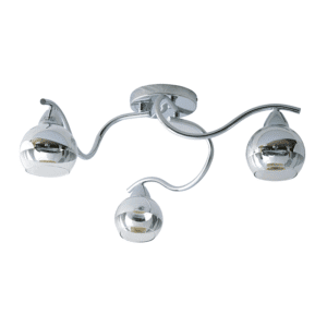 Плафон ACA LIGHTING TNK81444CR3H, 3x60W, E27, хром - Снимка 1