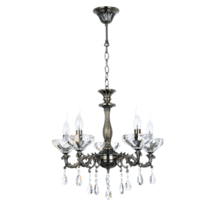 Полилей ACA LIGHTING SARTO E14 5x60W античен бронз - Снимка 2