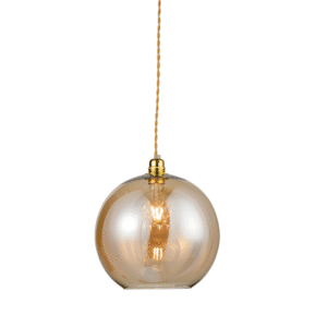 Пендел ACA Lighting PYTHIA E27 1x40W месинг/стъкло - Снимка 1
